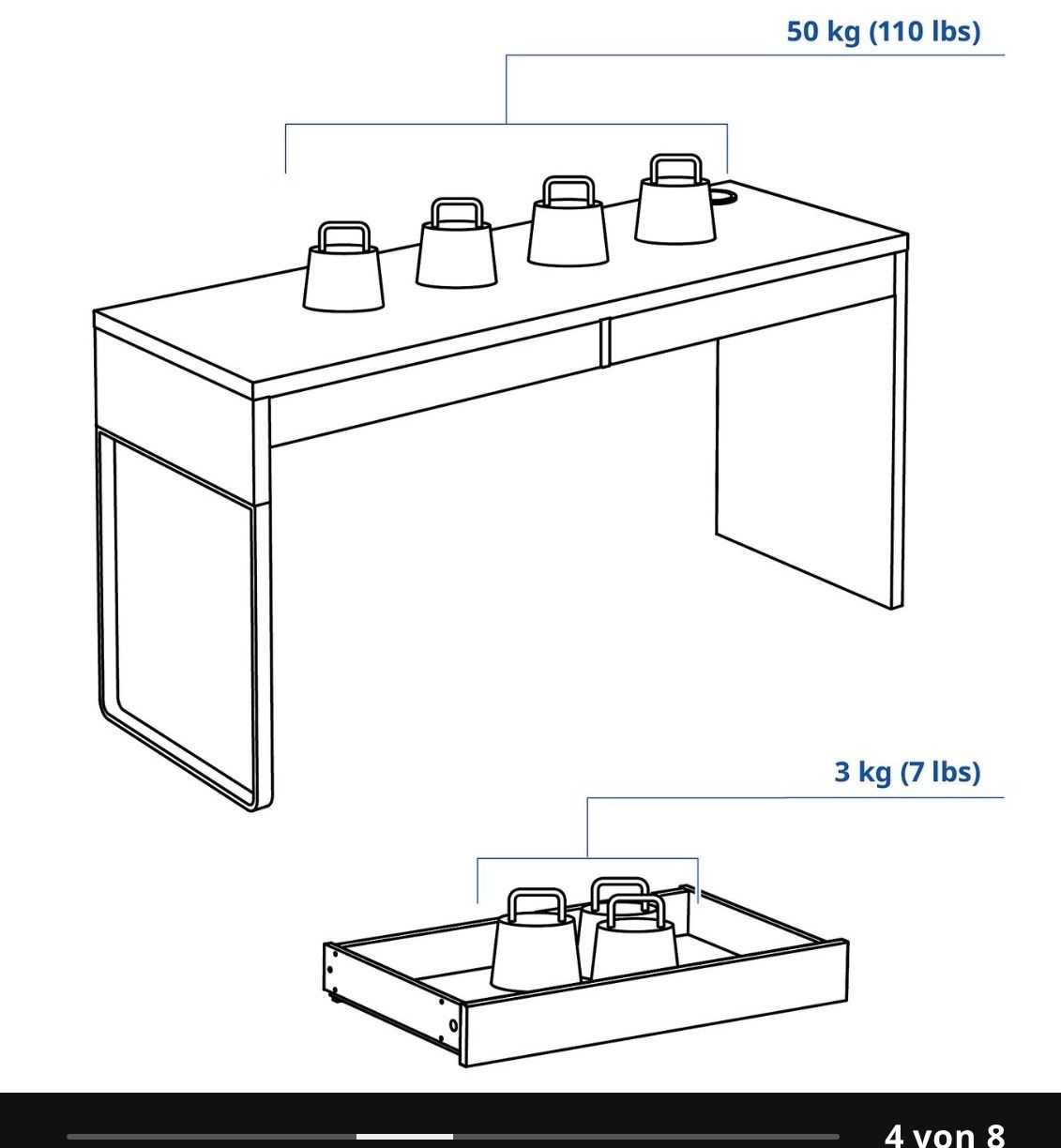 Ikea Bureaux: MICKE Schreibtisch schwarzbraun Ikea – D'occasion à Oetwil am See par Helvetnet 3