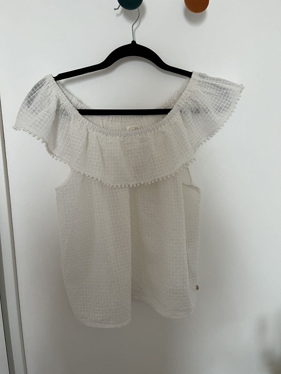 Tops: Top blanc la Petite Étoile - T 1 – Gebraucht aus Stallikon von lasm