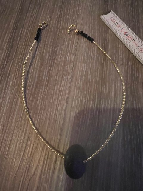 Catenine: Sehr schöne Kette mit echte  Stein - Onyx – Usato da Neerach venduto da romiping 2