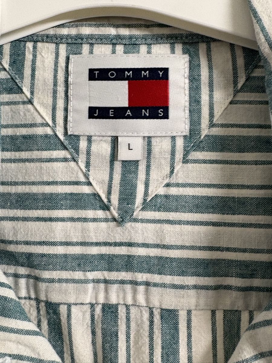 Tommy Hilfiger Camicie: Hemd Tommy Jeans Grösse L, Baumwolle / Leinen – Usato da Regensdorf venduto da k0nkret 2