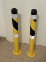 2 Rammschutz Poller aus Stahl