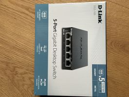 D-Link Gigabit Switch, 5-Port, Top Zustand!