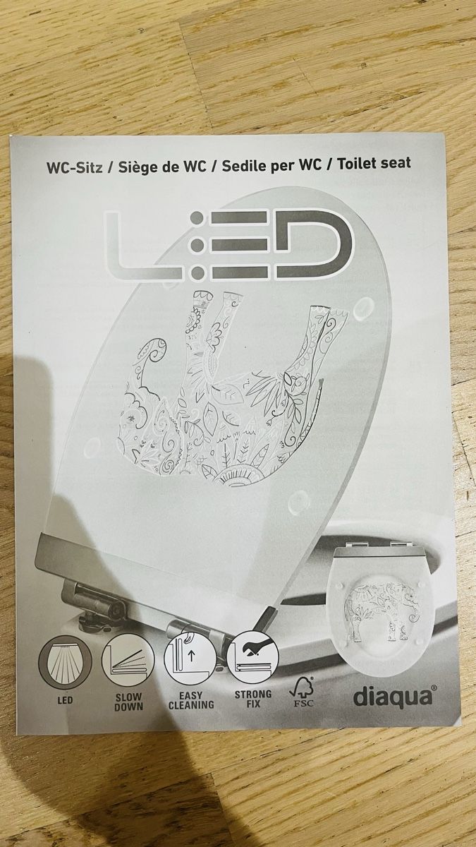 WC: Diaqua WC-Sitz mit LED und Motiv – Neu (gemäss Beschreibung) aus Winterthur von Simona038 3