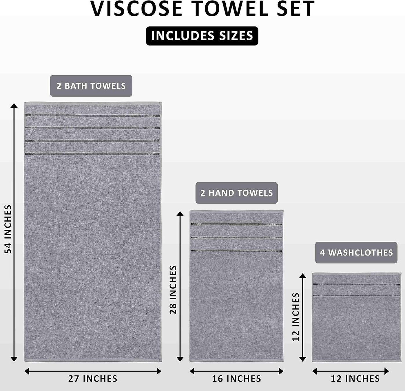 Teli da bagno: 8er-Pack Handtuch-Set  Grau – Nuovo e nell'imballaggio originale da Nuglar venduto da SaleRitter 1
