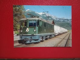 AK Bahn Rhätische Bahn elektrische Lokomotive Details Bild 2