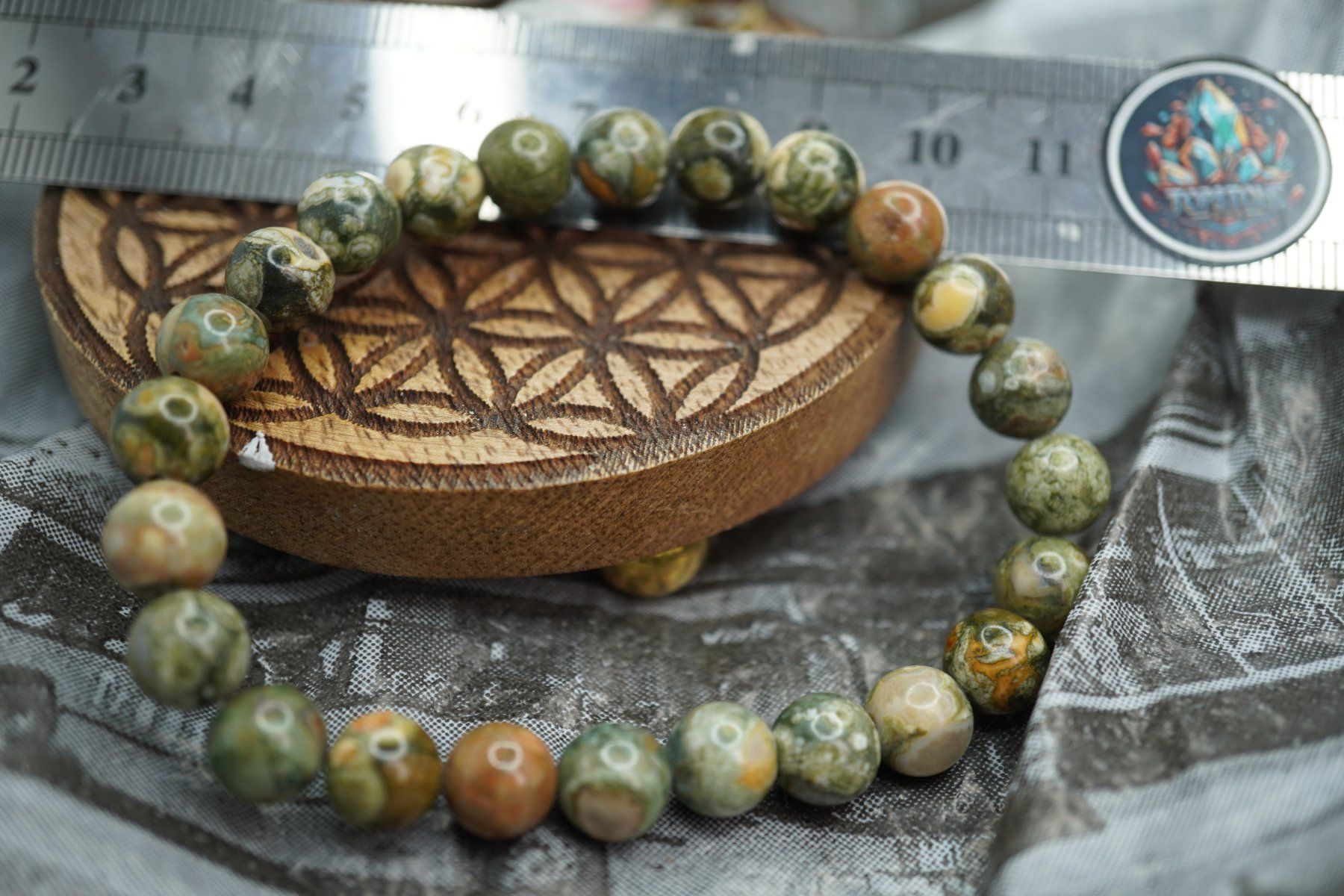 Minerali & Pietre curative: Urwaldryolith     Armband 8mm    (Räumung!) – Nuovo e nell'imballaggio originale da Eschenbach SG venduto da topstone 5