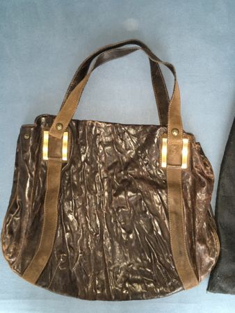 Handtasche Shopper Tasche Nero Giardini Leder braun exklusiv