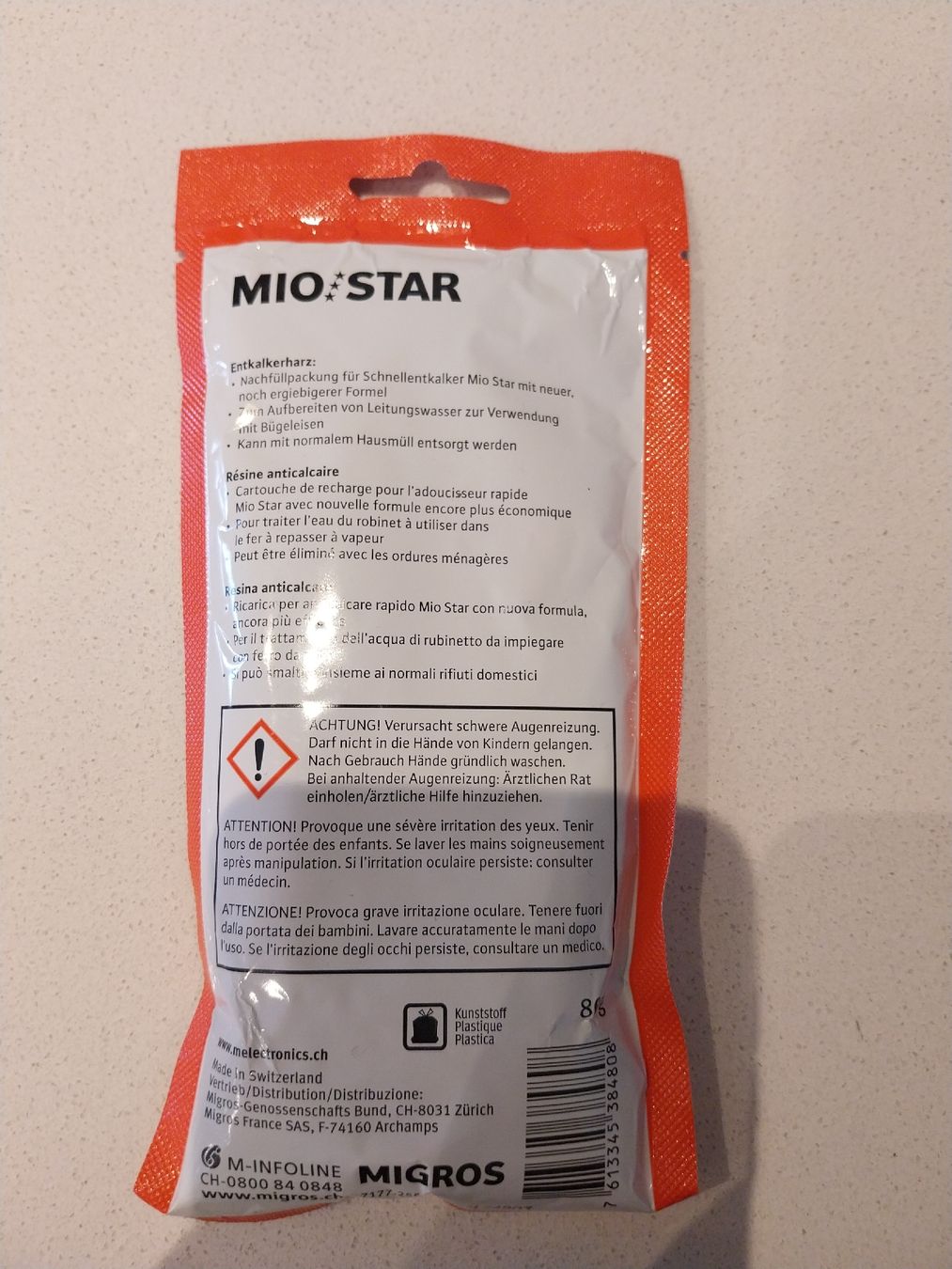 Pflegeprodukte: Entkalkerharz MioStar 7x, Neu – Neu und originalverpackt aus Oberwil BL von A.Mohler 1