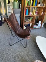 Sessel Butterfly Brown - Rindleder