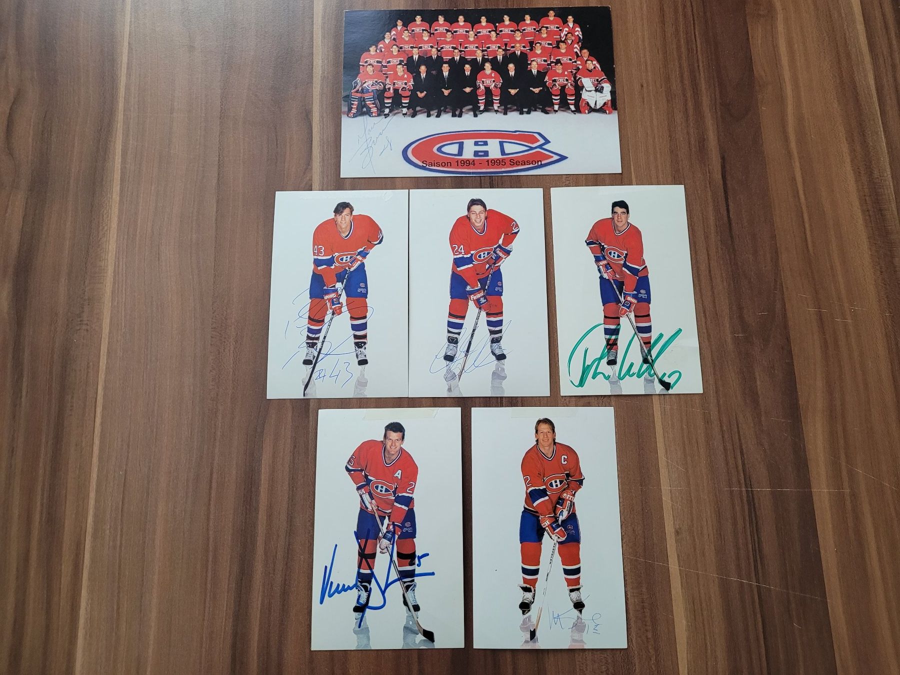 Autografi: Montréal Canadiens Autogramm Karten – Usato da Beinwil (Freiamt) venduto da Tourigny