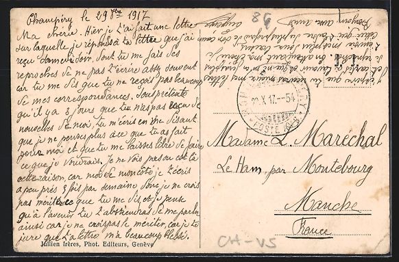 Cartoline postali: Champery, Au petit Paradis, Ortsansicht – Usato da Berlin venduto da bartko-reher 1