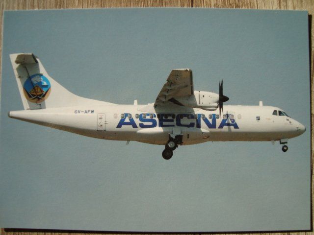 Cartoline postali: Asecna ATR-42-300 6V-AFW – Nuovo e nell'imballaggio originale da Thun venduto da Abigboss
