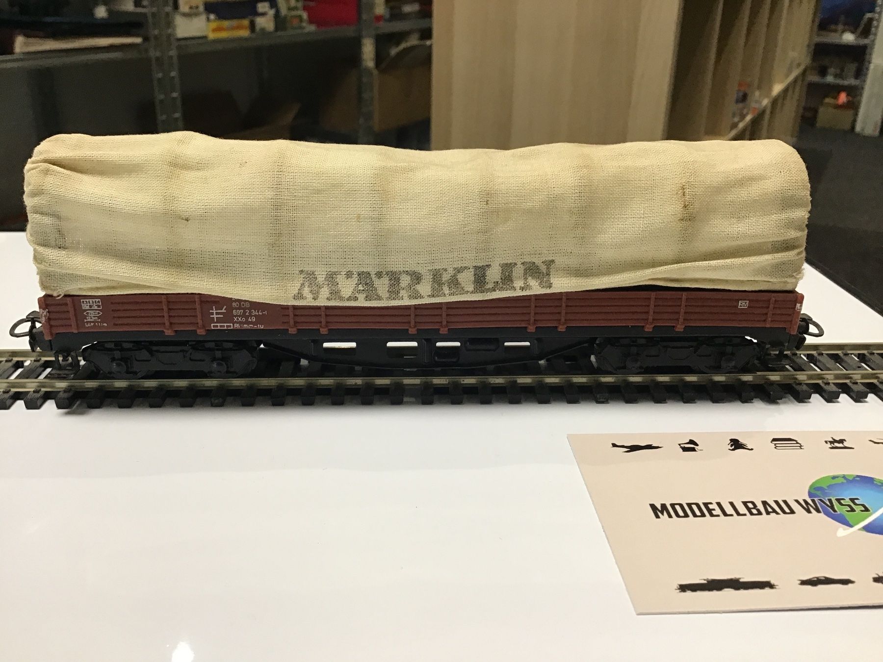 Märklin Modellini di ferrovie: Märklin Güterwagen mit Plane, Selten! – Usato da Männedorf venduto da Modell-Spezialisten 2