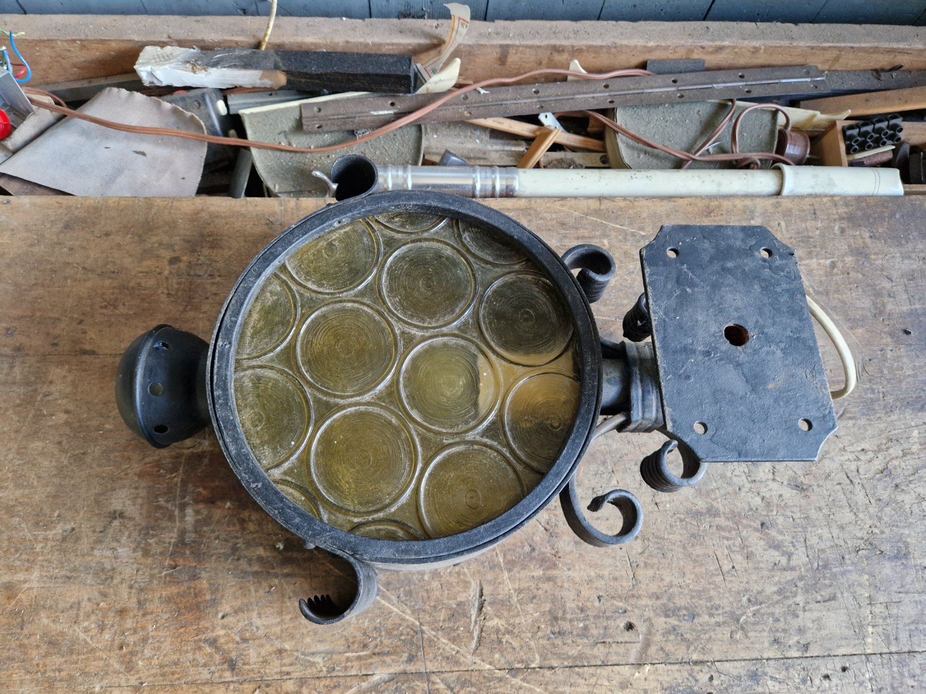 Lampade: Antica lanterna da parete – Usato da sementina venduto da patrol01 3