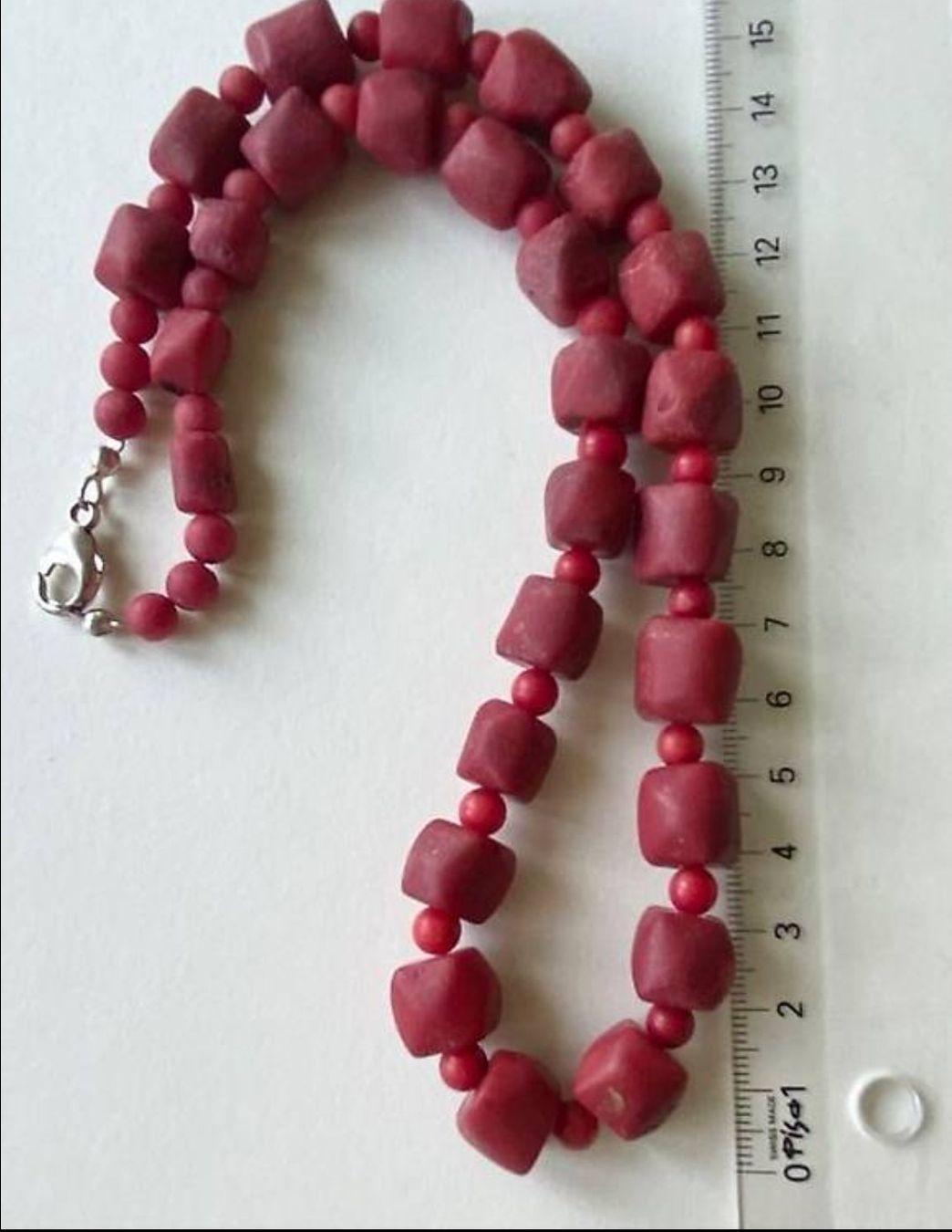 Catenine: Korallen Kette mit Silber Verschluss – Usato da Schiers venduto da bak007 1