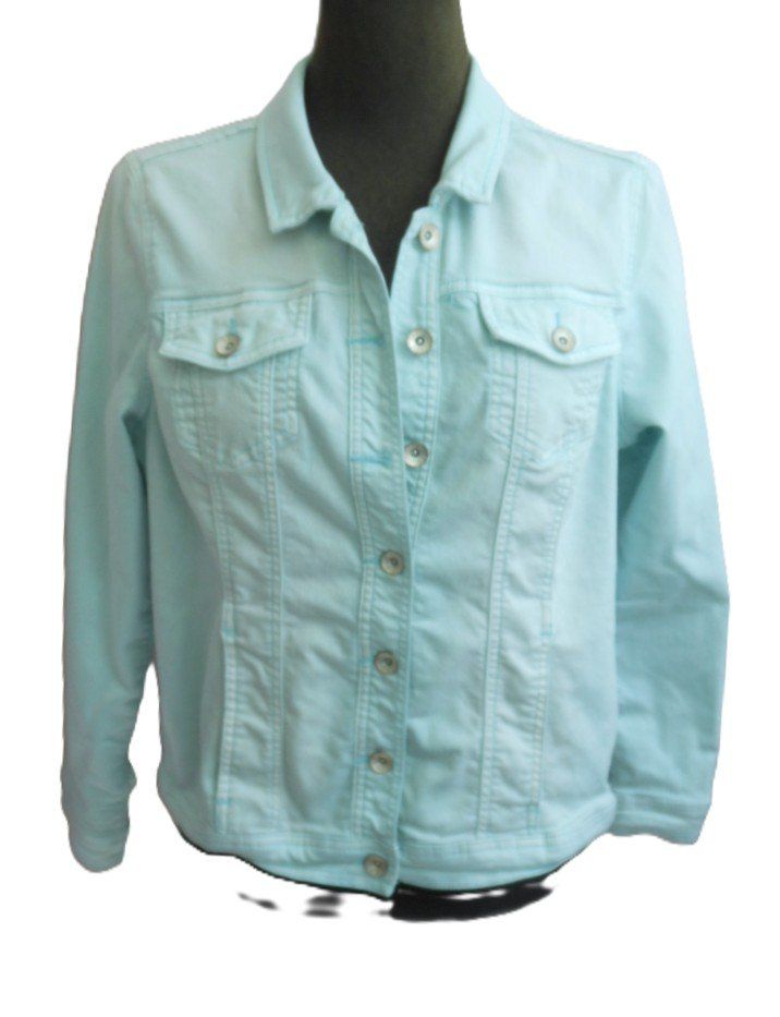 Cecil Jacken: CECIL   Gr. XL hellblaue Jacke Coton Elastan s. Masse – Gebraucht aus Basel von frausommerwind 2