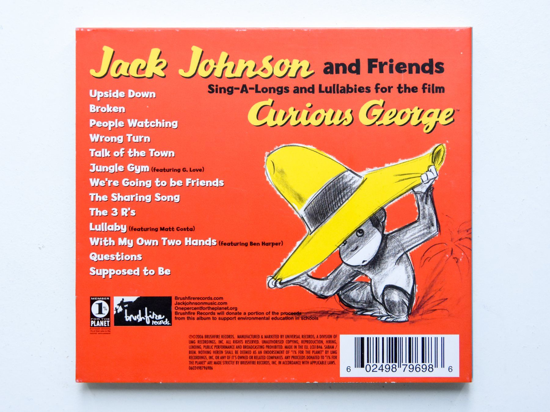 CD: Jack Johnson - Sing-A-Longs And Lullabies for Curious George – Usato da Belmont-sur-Yverdon venduto da ag97 2