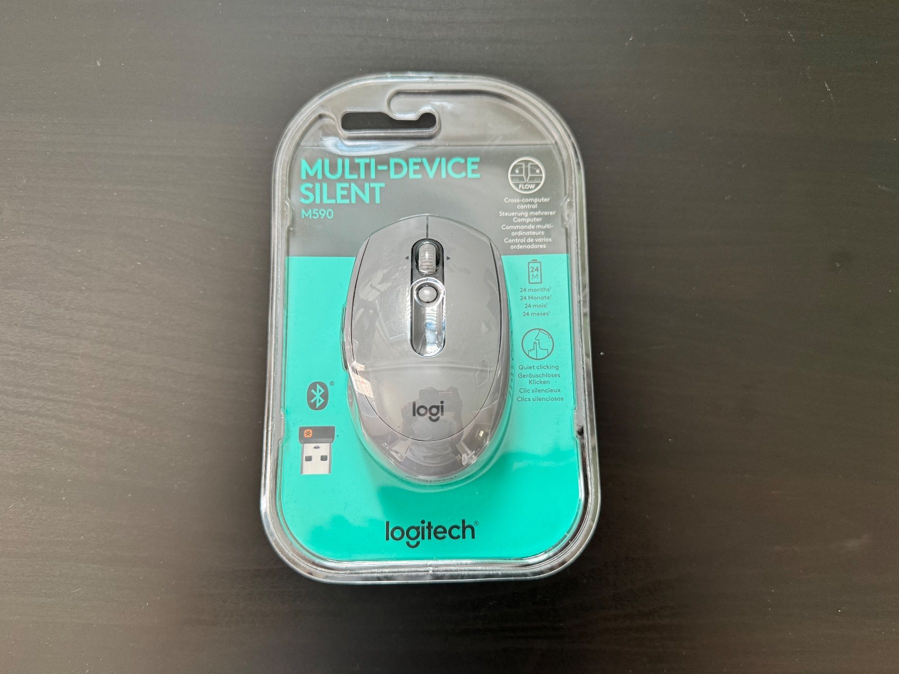 Logitech Maus: Logitech M590 Multi-Device Silent Maus grau – Neu und originalverpackt aus Löhningen von santafe06