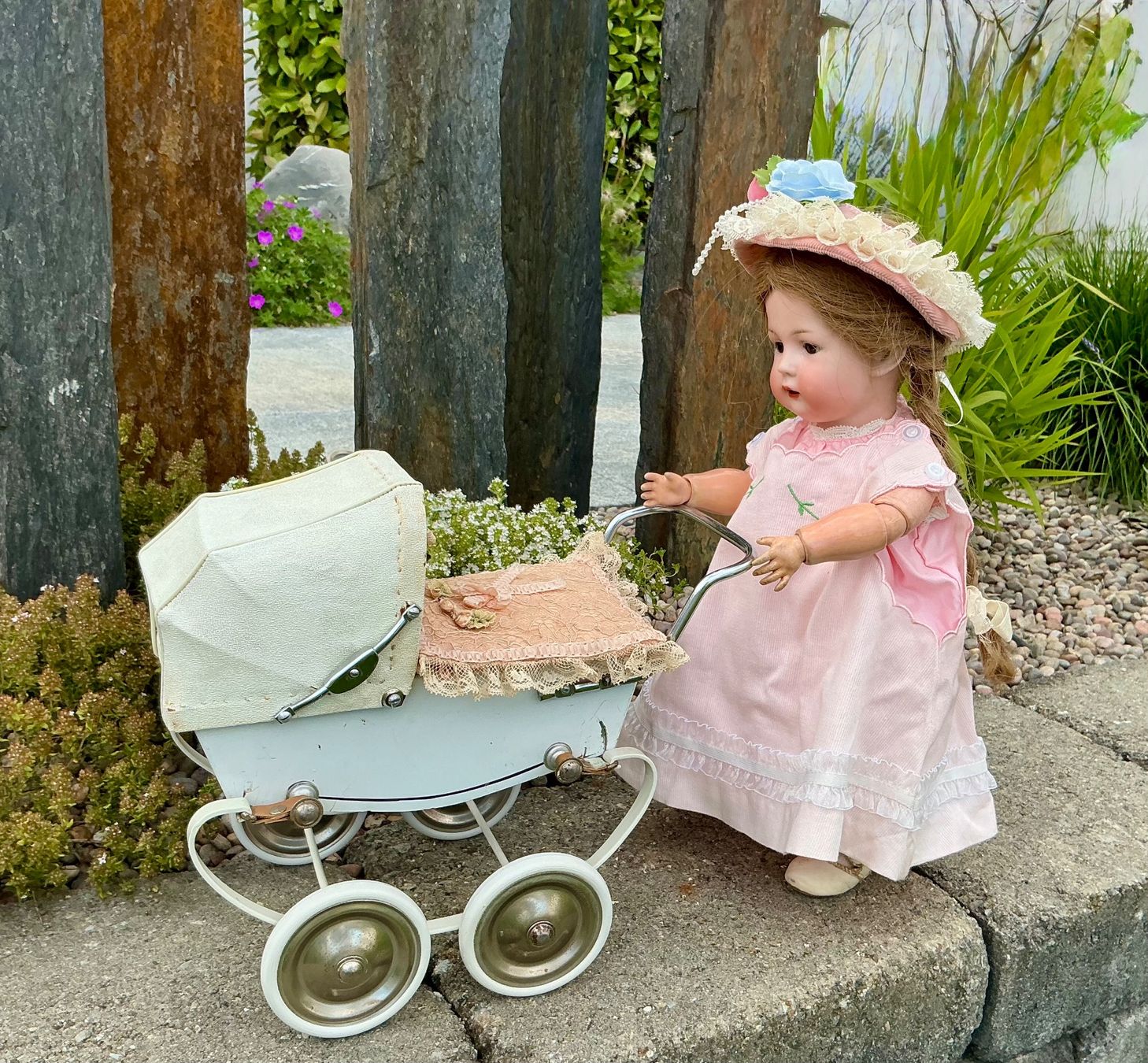 Carrozzine per bambole: ALTER NOSTALGIE PUPPENWAGEN – Usato da Zell LU venduto da Silvermemory 6
