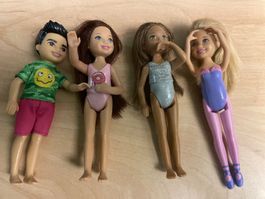 4 Barbie Chelsea Puppen zum Spielen