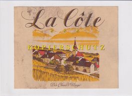 Etikette für Wein - La Côte /bd