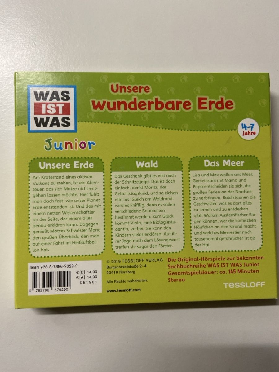 CD: 3CD Box "Unsere wunderbare Erde" – Usato da Grüsch venduto da superauer 2