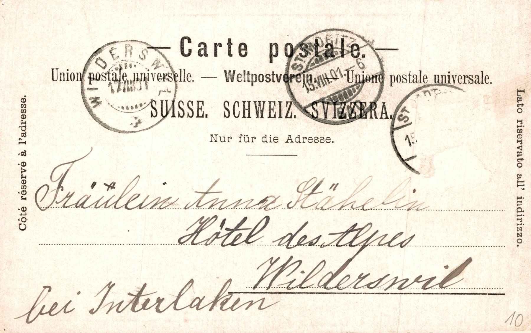 Cartoline postali: St. Moritz, Dorf & Bad – Usato da Bronschhofen venduto da Astore 1