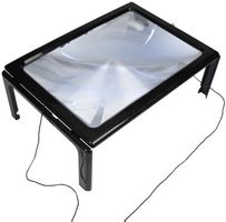 Leselupe 4fache Vergrösserung /Grösse A4 mit LED-Beleuchtung