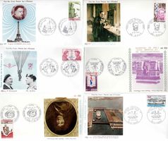 6 Stück FDC Frankreich