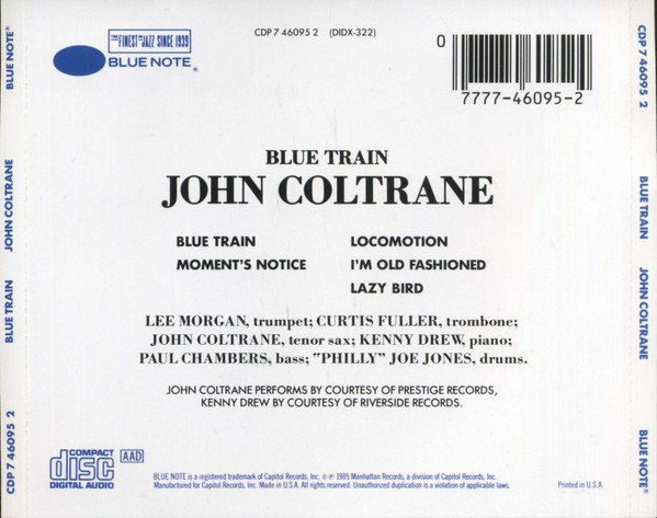 CD: John Coltrane [BLUE NOTE] with Lee Morgan, Curtis Fuller – Usato da Unterbäch VS venduto da cond 1