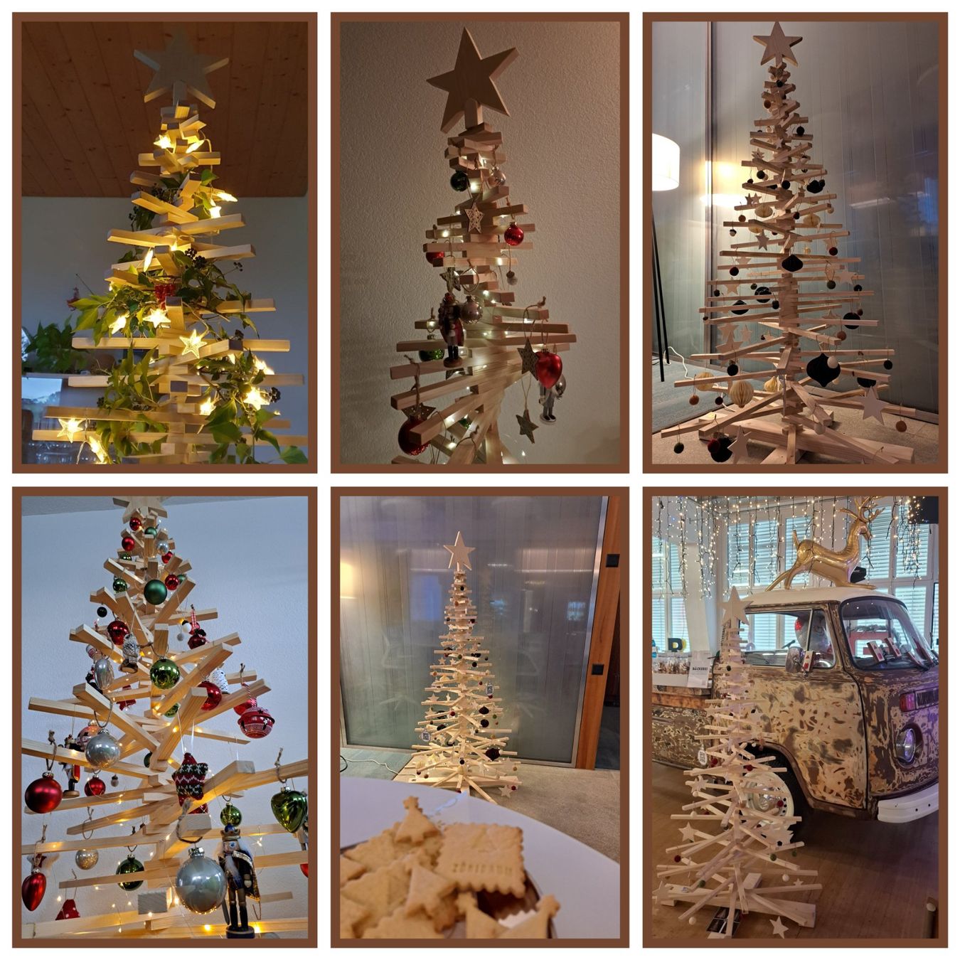 Toutes les décorations: Holzweihnachtsbaum – D'occasion à Tann par Dish 3