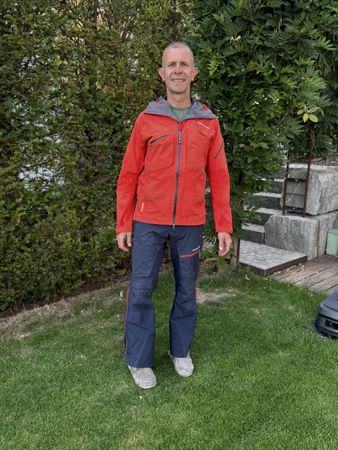 Peak Performance Skianzug Gore-Tex rot blau Grösse 48