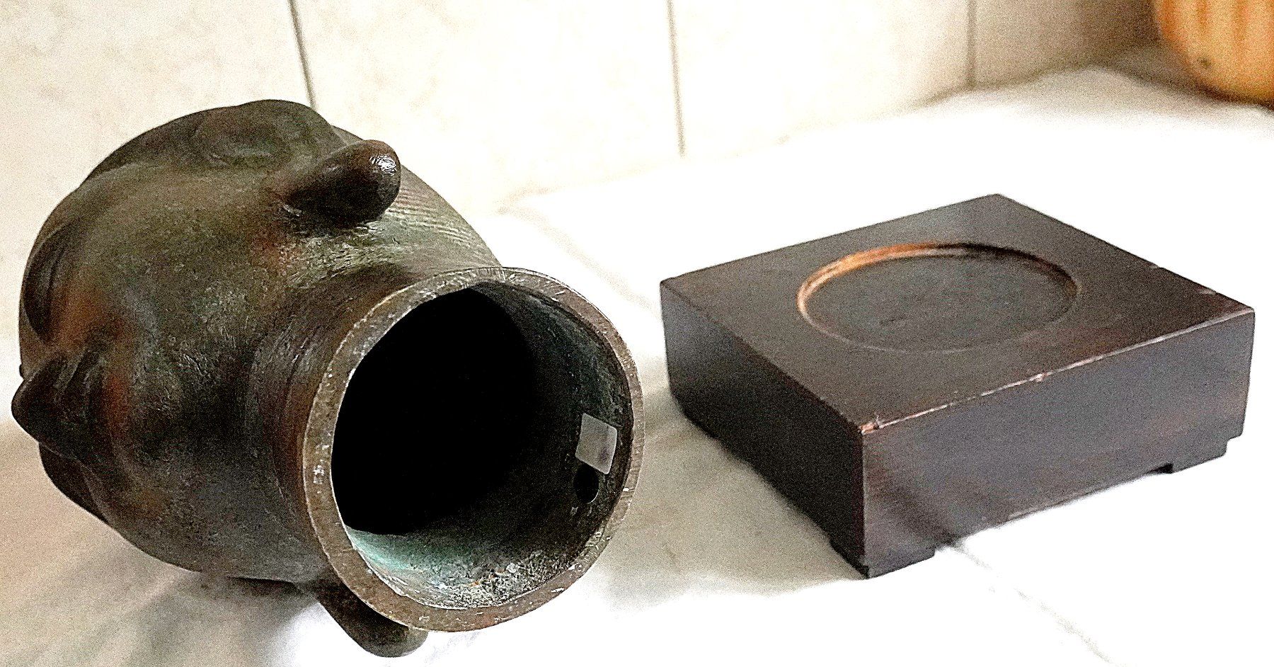 Sculture & Statue: Buddha Kopf Bronce aus Vietnam – Usato da Baar venduto da 2cvbaar 6