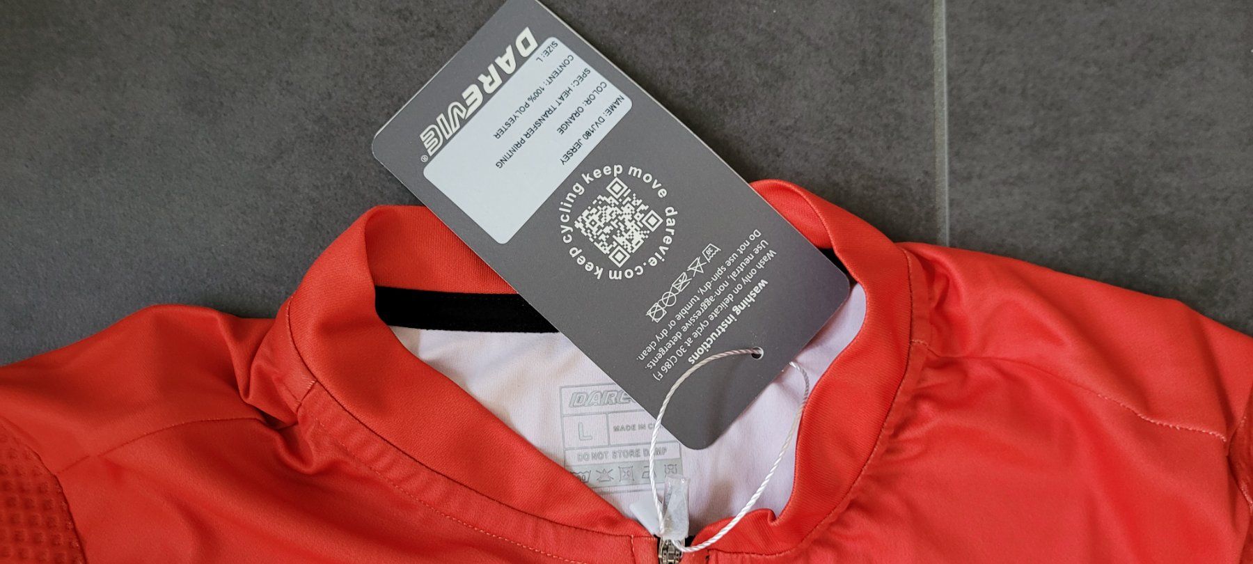 Leibchen & Hosen: Velotrikot DAREVIE - orange L – Neu und originalverpackt aus Wittenbach von Hase113 1