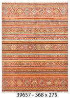 Handgeknüpfter afghanischer Khurjeen Orientteppich 372x268cm