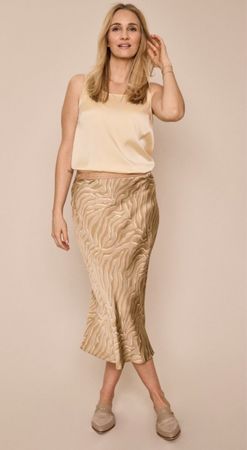 Mos Mosh Rock Gr. XS Beige Zebra Muster Slipskirt
