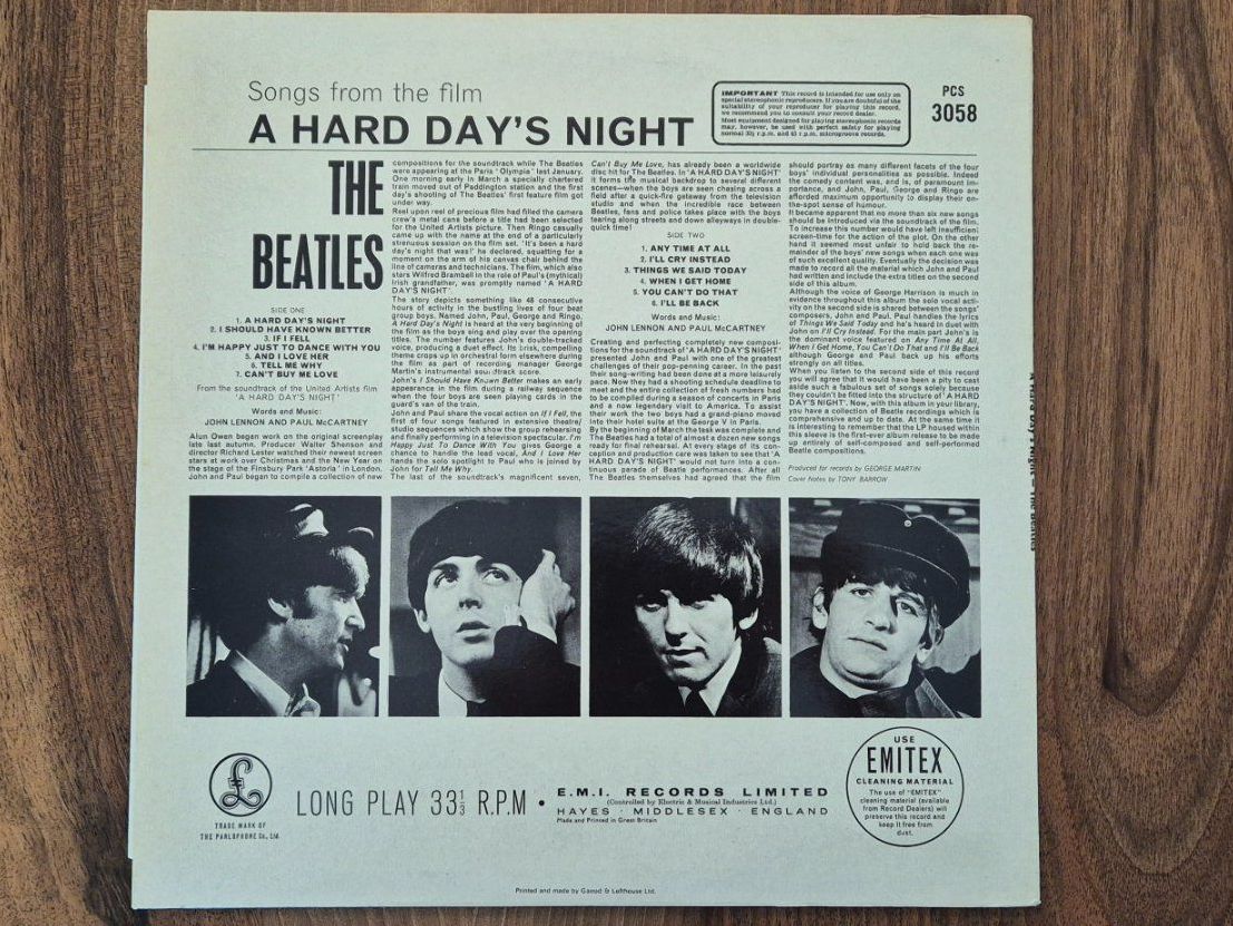 Schallplatten: Beatles - A Hard Day`s Night – Gebraucht aus Emmenbrücke von eneredi 1