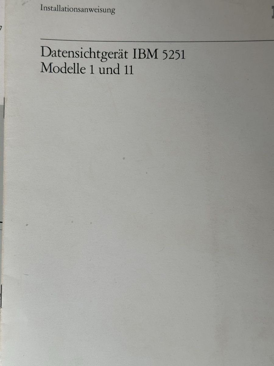 IBM PC: IBM DISPLAY STATION Models 1 & 11 – Usato da zuchwil venduto da solotin74 1