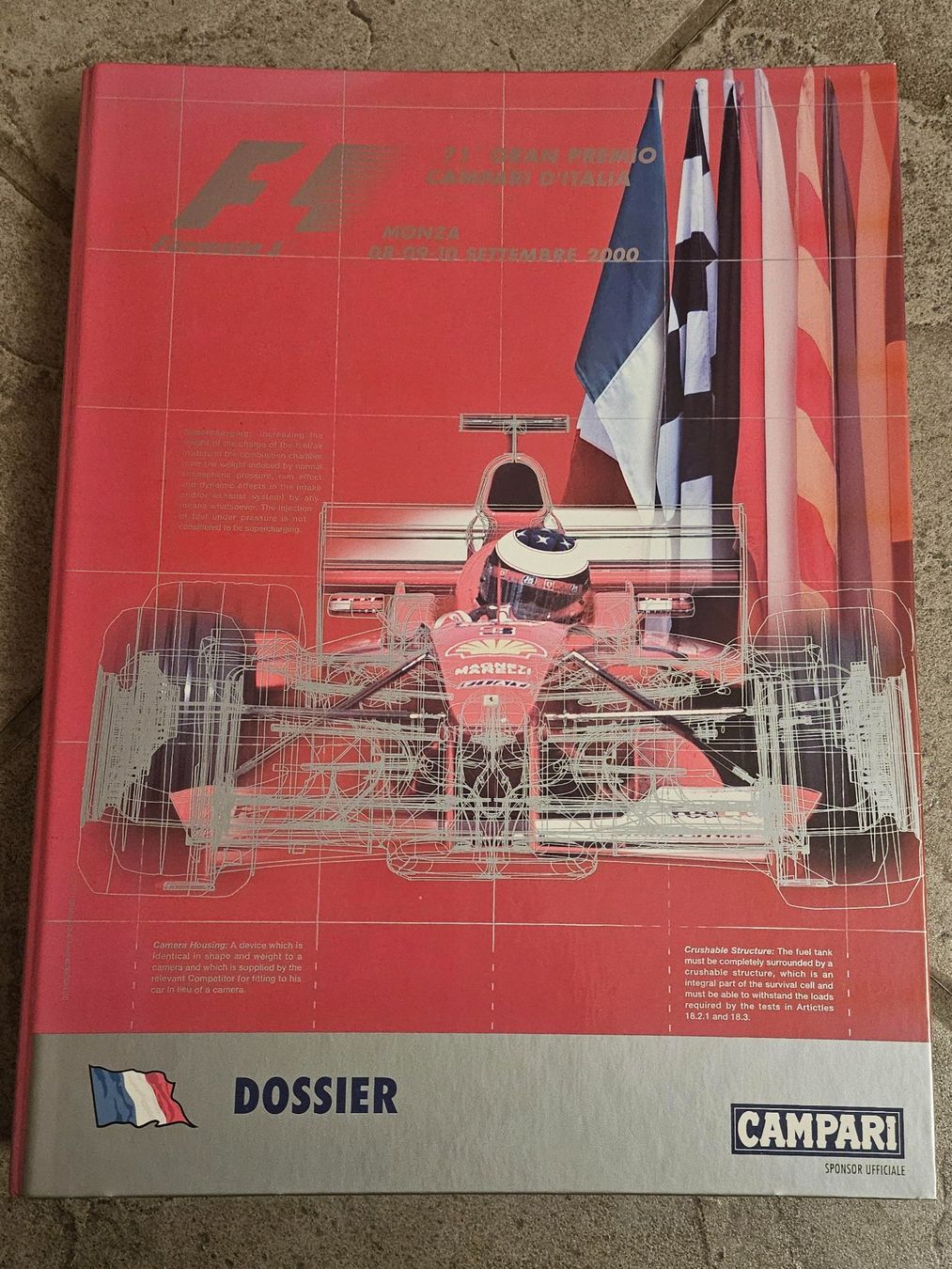 Dokumente: Formula one  - Formel 1 - 71. GP Monza im 2000 – Neu (gemäss Beschreibung) aus Kollbrunn von equipe-bachofner.ch