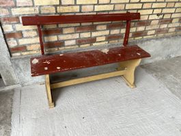 alter Kirchenbank, Sitzbank aus Holz