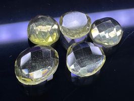 100% Natürliche Citrin Edelsteine – 5 Stück Lot