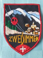 Vintage Badge Wappen ZWEISIMMEN Bahn ST. GALLER STICKEREI