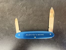 Victorinox Alox blau ALOXYD Bienne mit Etui