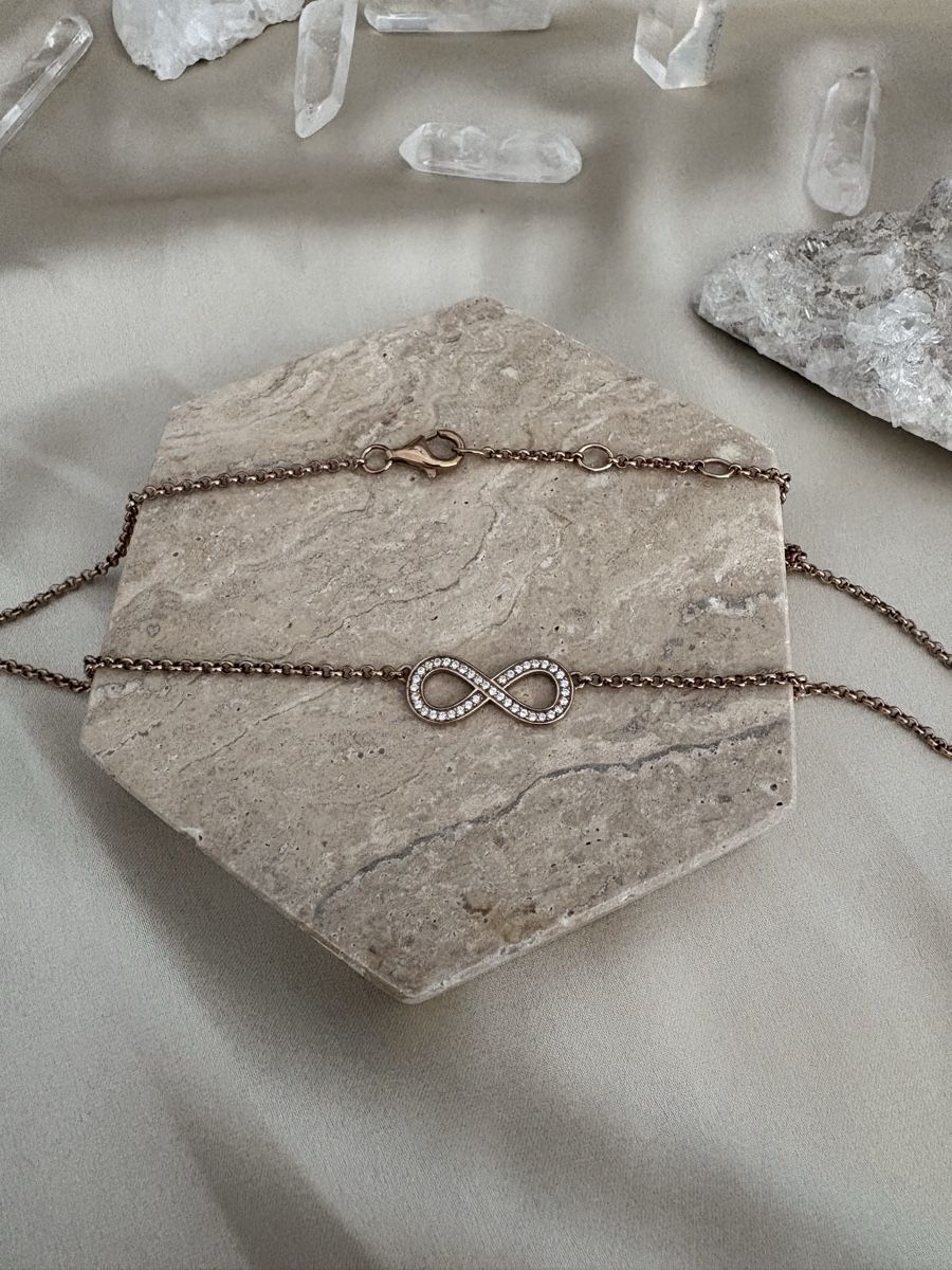 Thomas Sabo Catenine: Thomas Sabo Infinity Halskette 925 Silber roséfarben – Usato da Zürich venduto da CICI-CuratedVintage 1