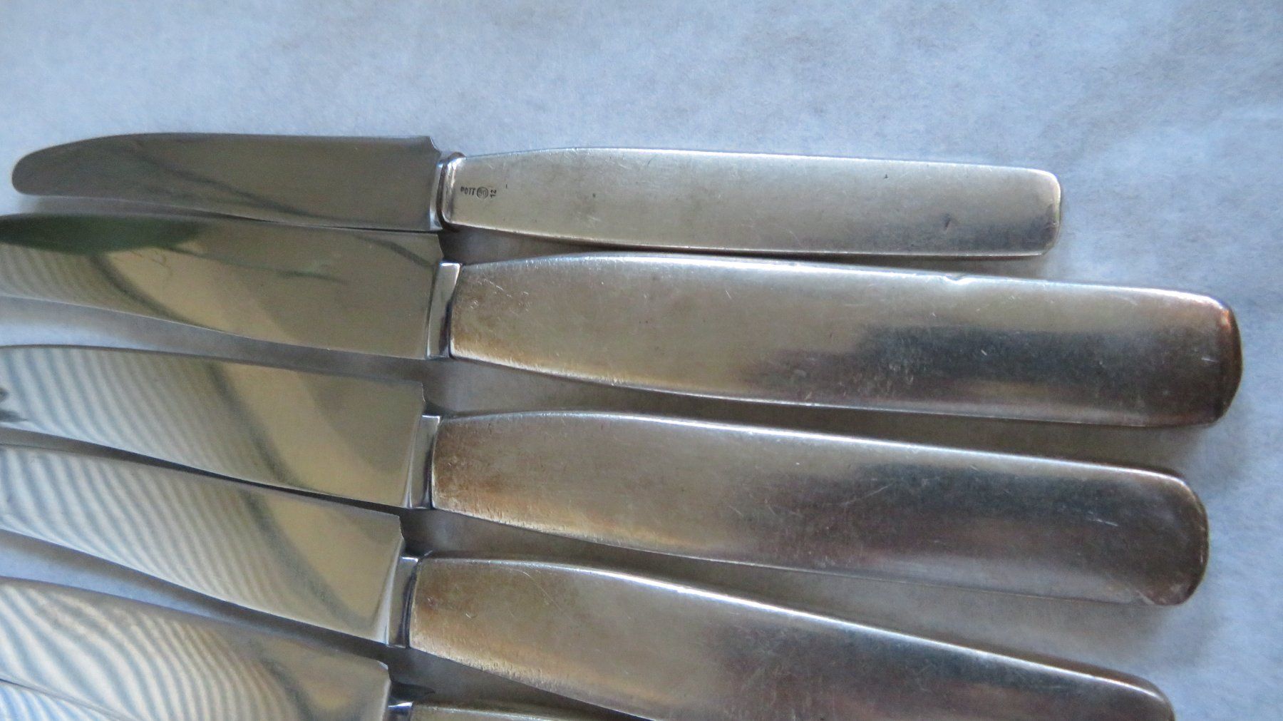 Pott Posate: Vintage Pott Messer Versilbert – Usato da Pfungen venduto da arteo 7