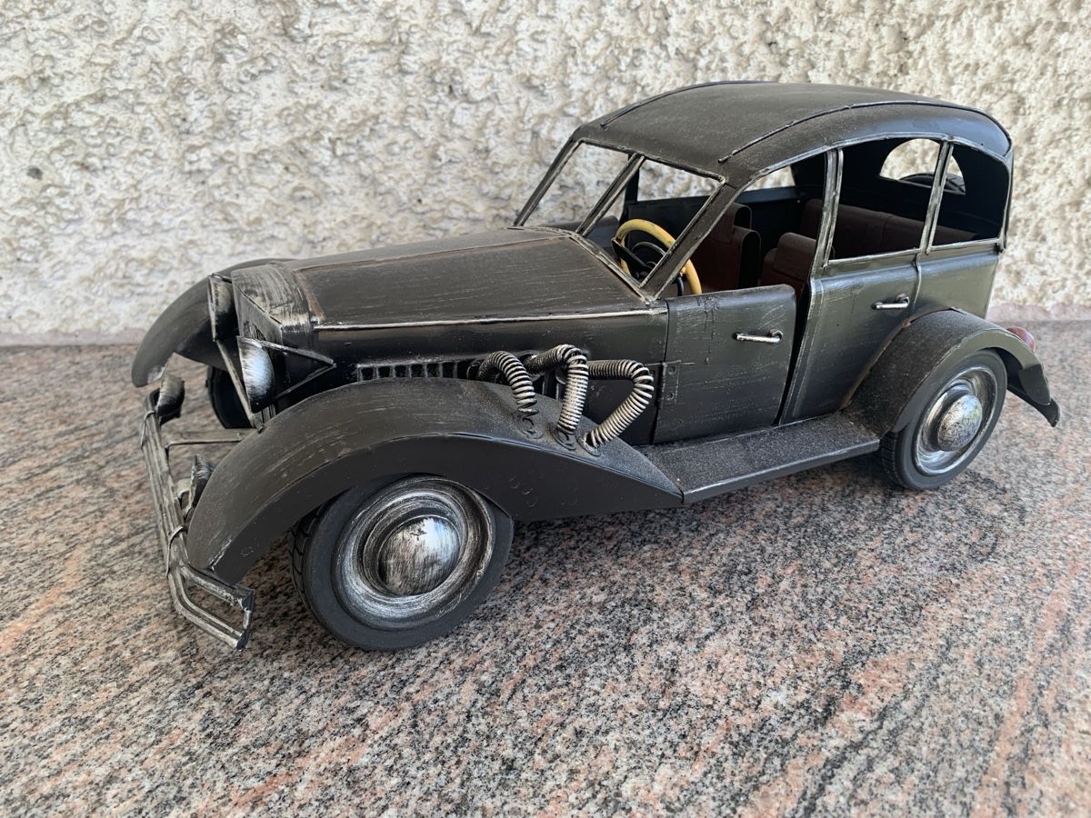 Alle Dekorationen: Deco Blech-Auto Oldtimer Modellauto schwarz Vintag – Neu (gemäss Beschreibung) aus Widnau von Algisbuendter