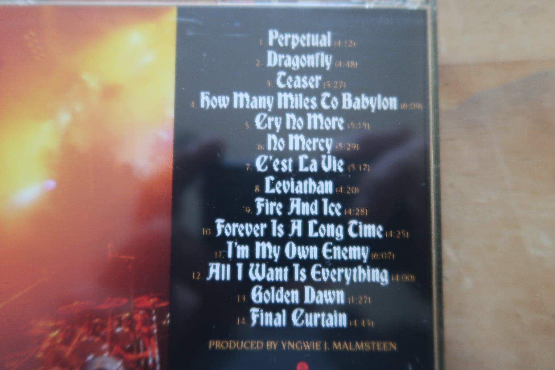 CD: YNGWIE MALMSTEEN - FIRE & ICE - CD – Usato da Basel venduto da Patiscat 2