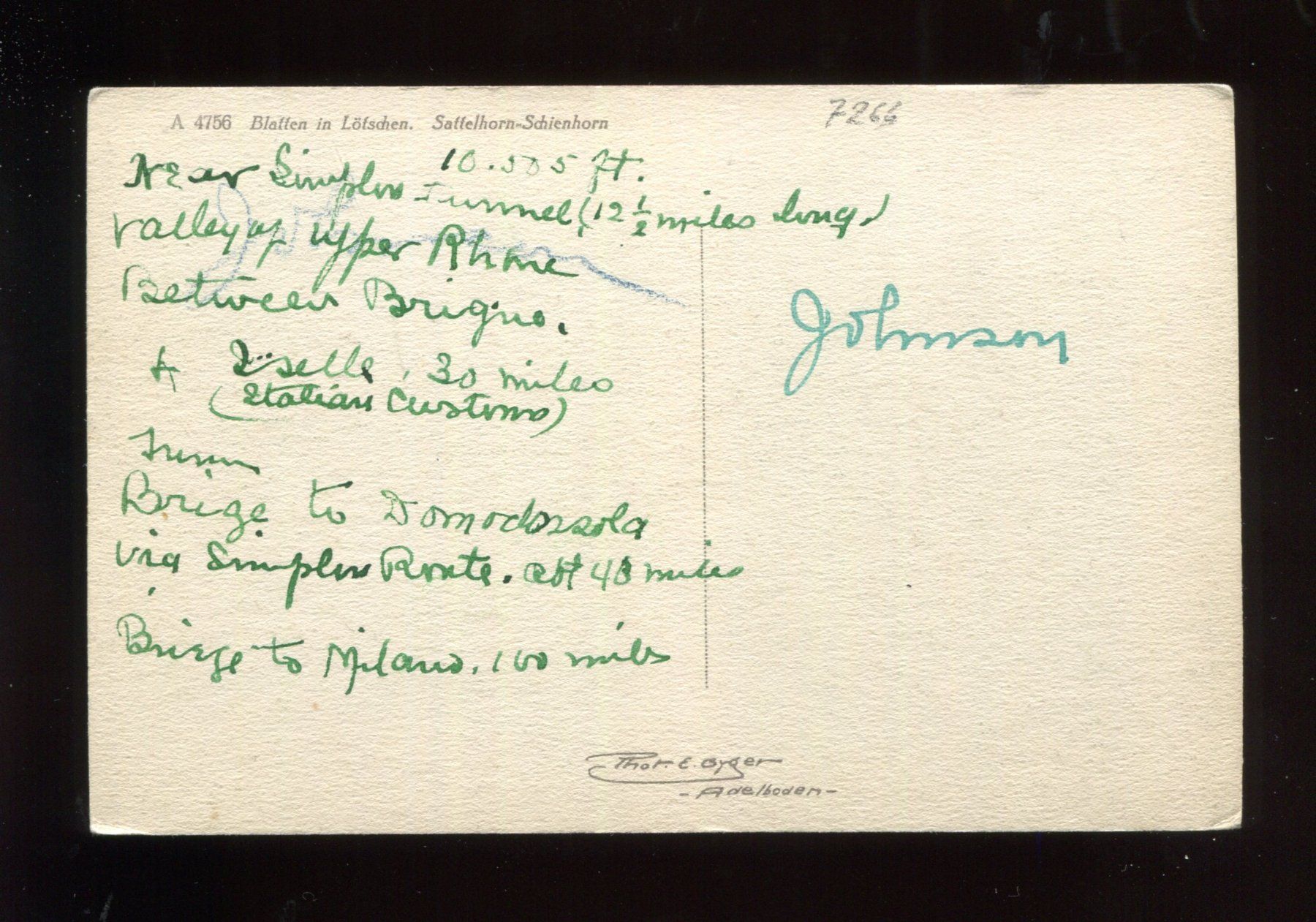 Cartoline postali: Blatten, Létschental – Usato da Aarau venduto da Elmaar41 1