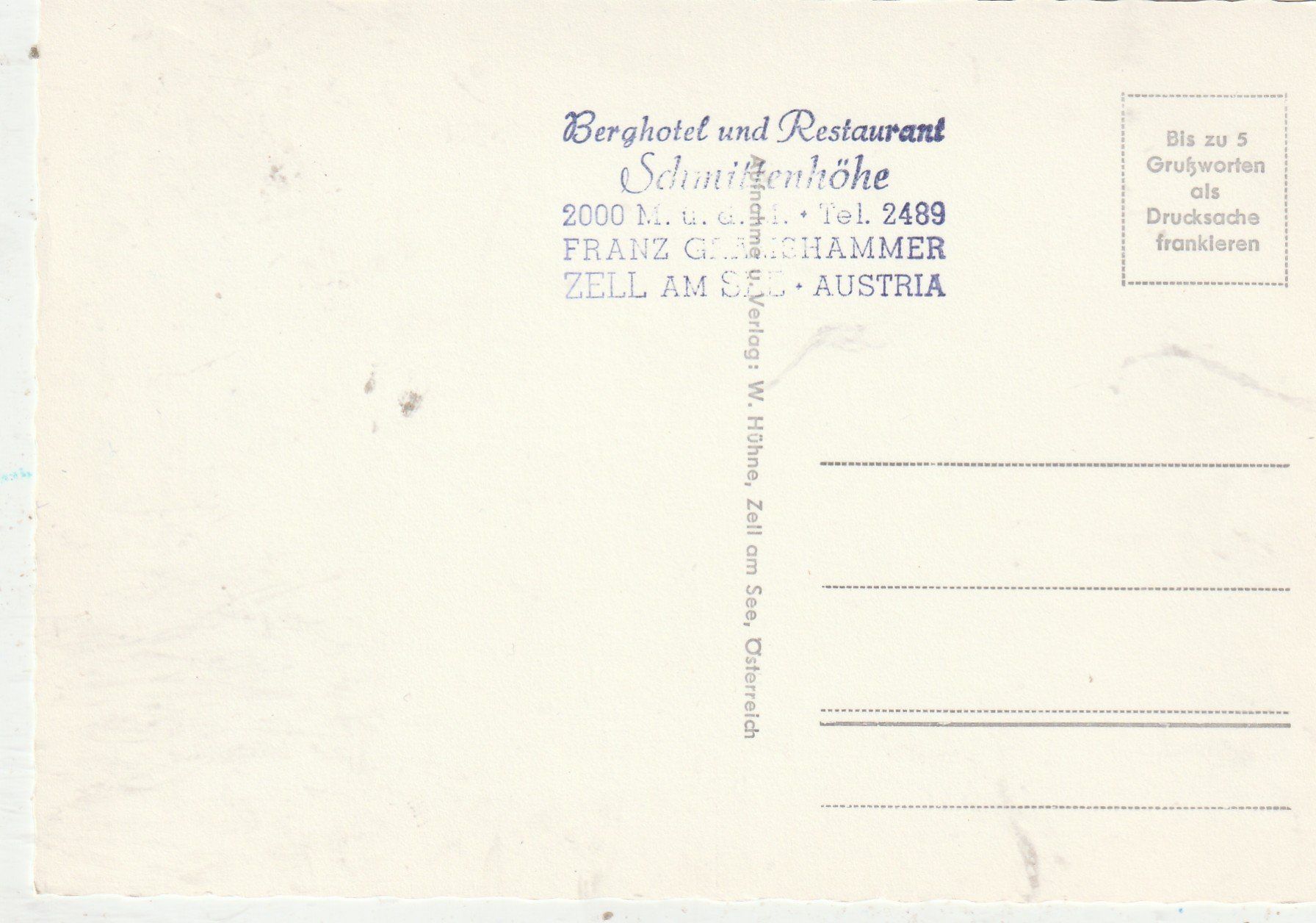Cartoline postali: Zell am See Seilbahn – Usato da Lumbrein venduto da made02 1
