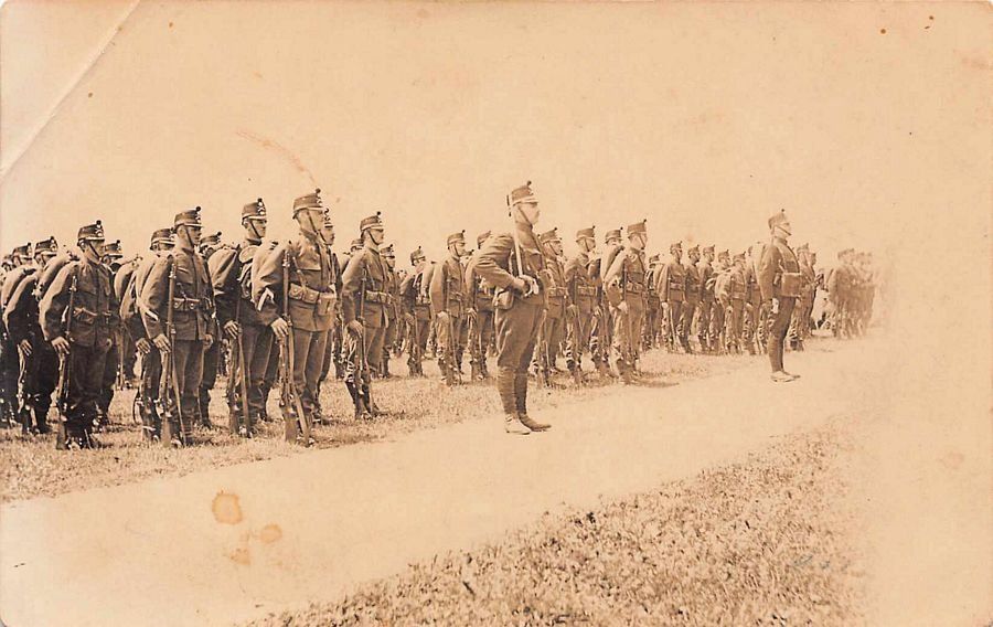 Reih und Glied, Feldpost 1914, Schiess-Schule Wallenstadt (Gebraucht ...
